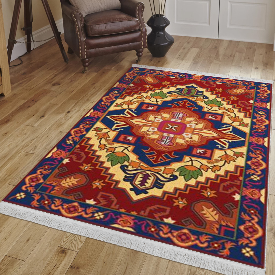 فرش مخمل نادی طرح سنتی کد o161