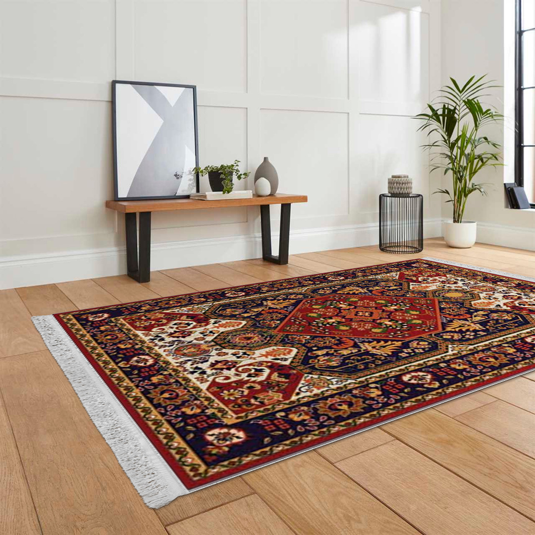 فرش مخمل نادی طرح سنتی کد o126