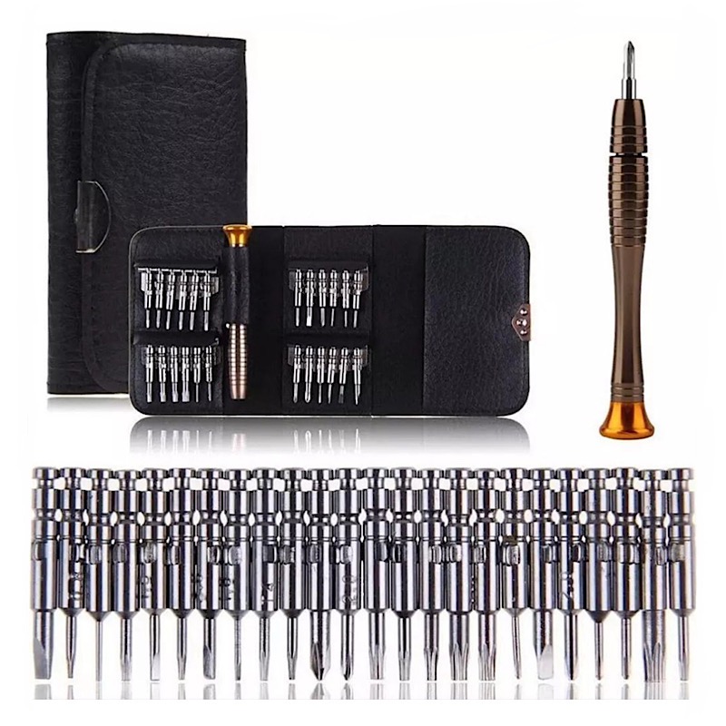 کیف پیچ گوشتی پروفشنال مگنتی 24in1 مدل چرمی