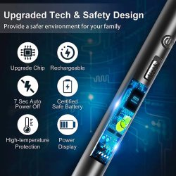 فندک شارژی ضد باد مدل پلاسمایی