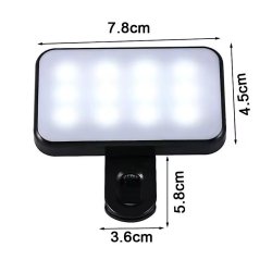 چراغ نورپردازی شارژی موبایل و لپ تاپ مدل کلیپسی