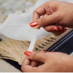 محافظ ریشه فرش 6 متری جنس حریر مدل Carpet Protector