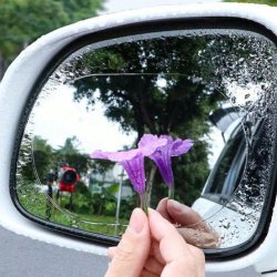 برچسب نانو آب گریز آینه بغل خودرو مدل بیضی بسته 2 عددی